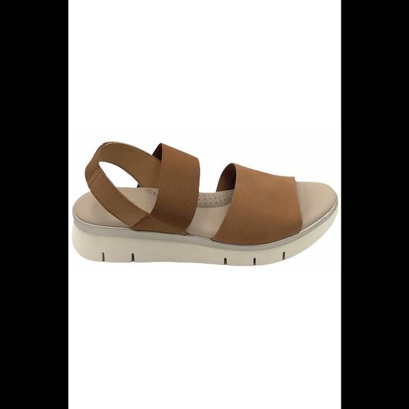 The Flexx Shoes - The Flexx Leather Back-Strap Sandals Cushy Cognac - Medium